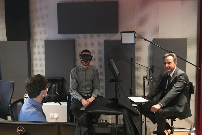 ... bis hin zur Nachvertonung mit Nagl im Tonstudio.
