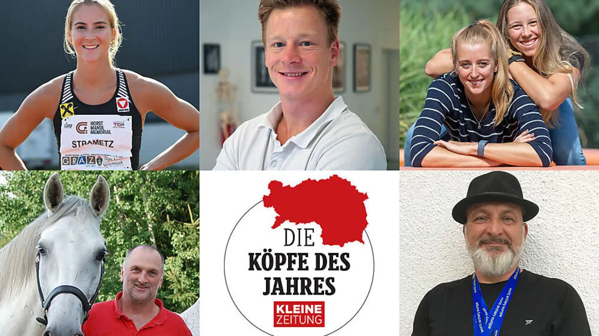 von links oben im Uhrzeigersinn: Karin Strametz, Patrick Kalcher, Dorina und Ronja Klinger, Franz Harg und Kurt Gösler