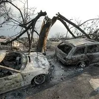 In der Region Omiš hinterließ die Feuerbrunst eine Spur der Verwüstung