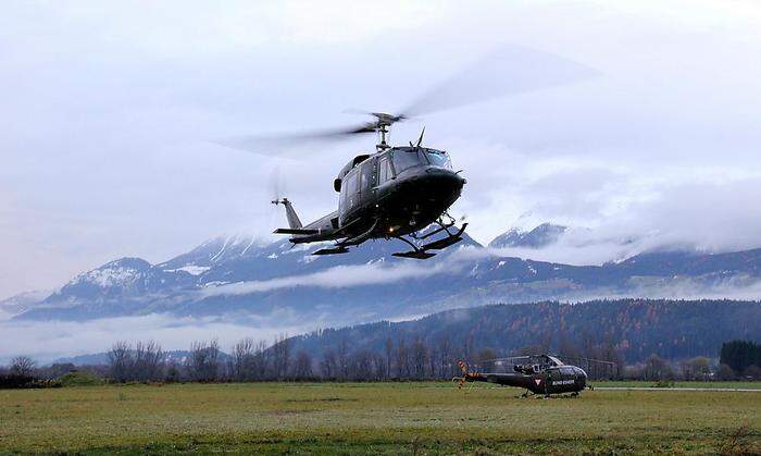 Fünf Bundesheer-Hubschrauber sind aktuell im Einsatz