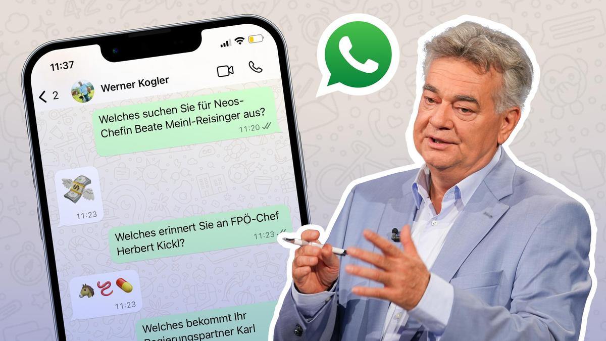 Koglers „Gespräch“ fand via WhatsApp statt.