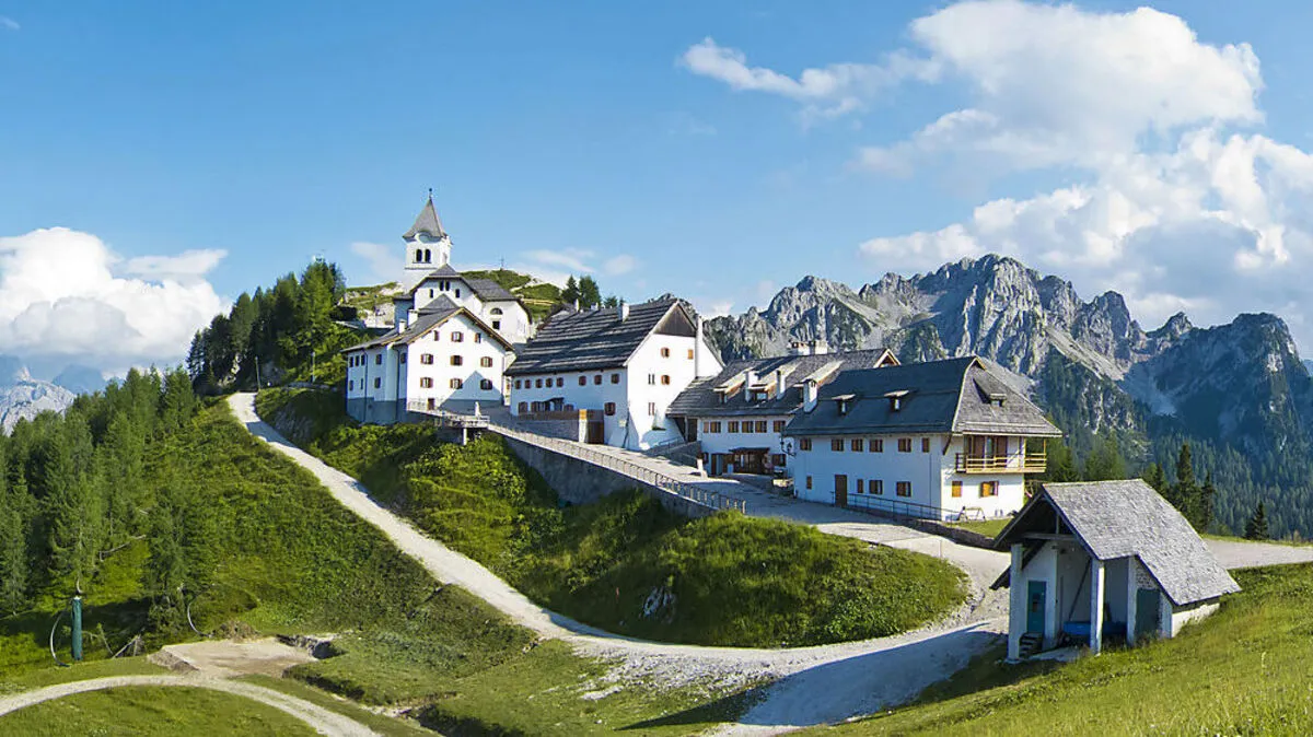 Der Wallfahrtsort auf dem Monte Lussari