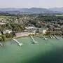 Drohnenaufnahme vom Klopeiner See