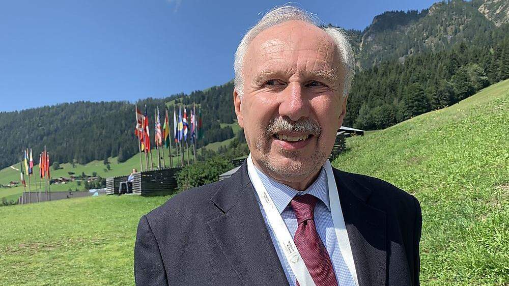 Der scheidende Notenbank-Chef Ewald Nowotny in Alpbach