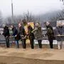 Zufriedene Gesichter beim Spatenstich für das neue Biomasse-Heizwerk in Kapfenberg