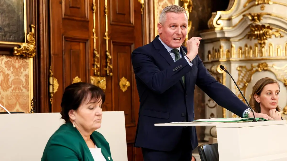 Landtagssitzung, Landtag, Barbara Khom, Mario Kunasek und Barbara Eibinger-Miedl 