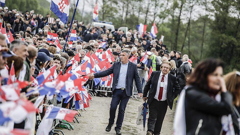 Das Kroatentreffen in Bleiburg ist alljährlich ein Tummelplatz für kroatische Politiker