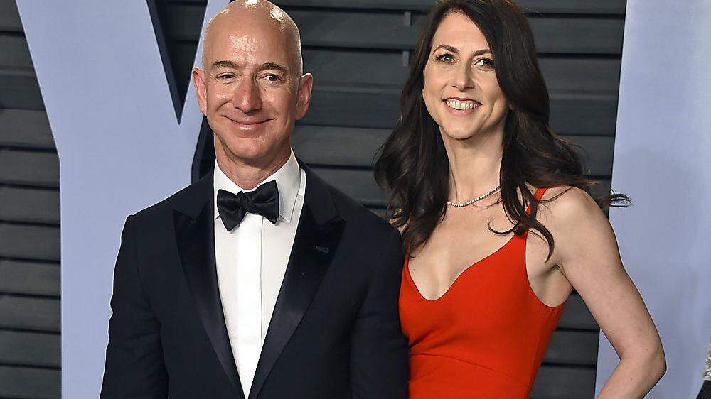 Archivfoto: Jeff Bezos, MacKenzie Bezos im April 2018