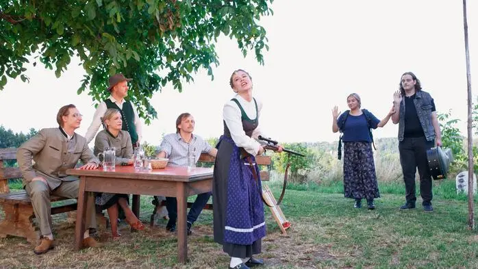 Theater unter freiem Himmel: Am Mathans-Hof wird die Landschaft zur Bühne