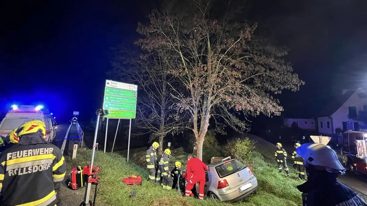 Der Lenker wurde leicht verletzt