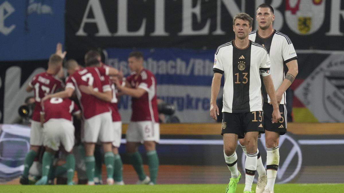 Lange Gesichter bei der DFB-Elf