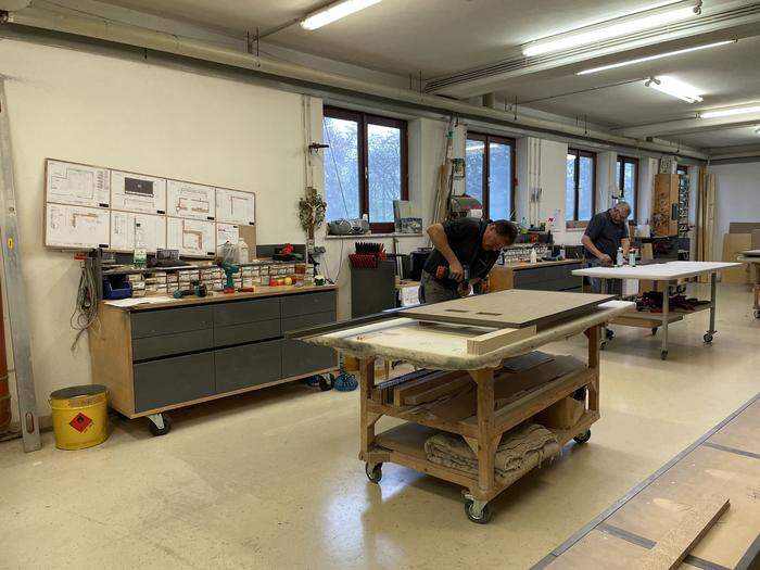 In der Werkstatt der Tischlerei Radaschitz entstehen Luxusküchen