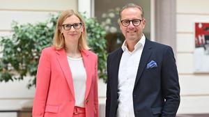 Präsident und Vizepräsidentin der Kärntner Notariatskammer: Werner Stein und Katharina Haiden-Fill 