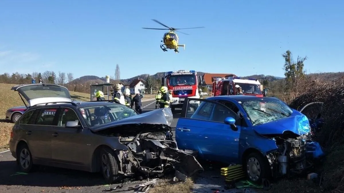 Der Rettungshubschrauber brachte die Schwerverletzte ins UKH Graz