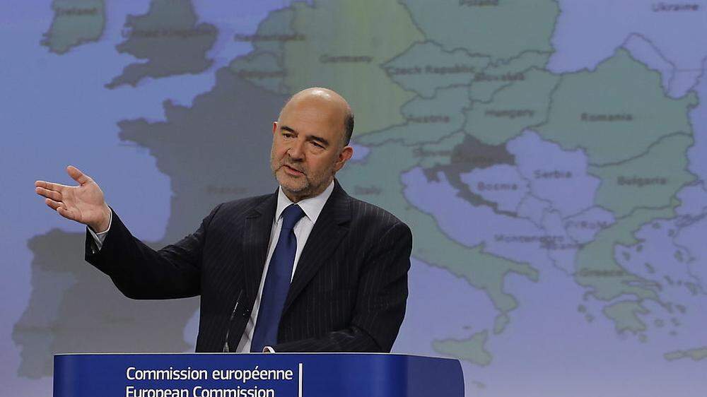 EU-Wirtschaftskommissar Pierre Moscovici präsentierte die EU-Frühjahrsprognose