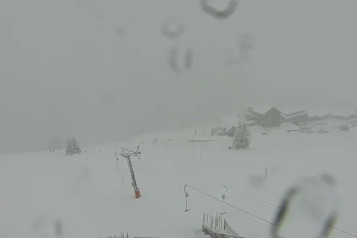 Auch auf der Gerlitzen ist es winterlich