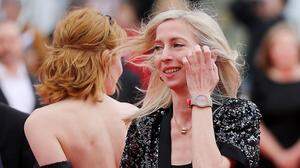 Jessica Hausner, erfolgreiche Regisseurin und Drehbuchautorin aus Wien, auf dem roten Teppich in Cannes