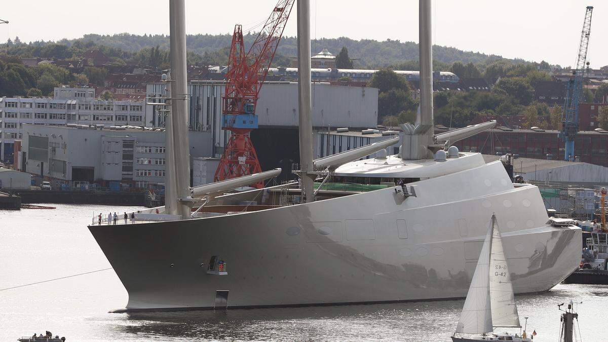 Die &quot;A&quot; (Archivfoto) liegt derzeit in Triest vor Anker