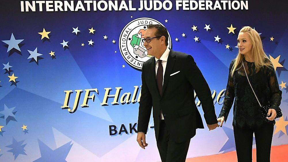 Heinz-Christian Strache durfte in Baku verkünden, dass Österreich die Judo-WM 2021 austragen wird