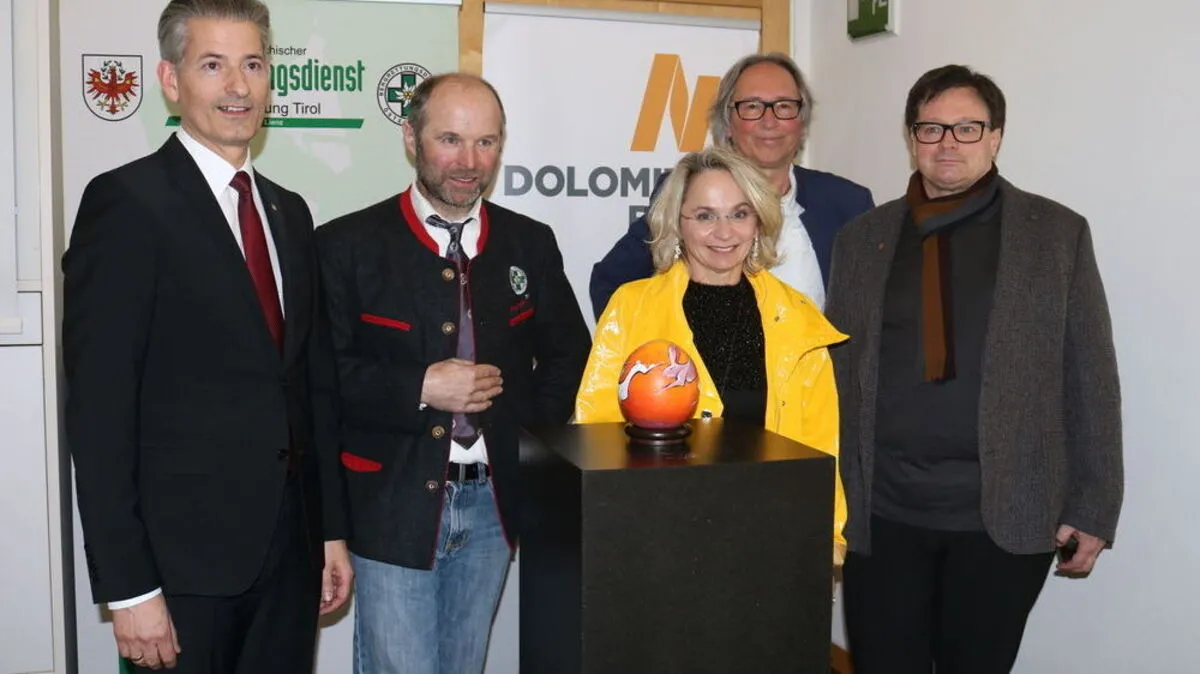 Mattersberger, Ladstätter, Elisabeth Blanik, Weiskopf und Hilgartner freuten sich über den Erlös