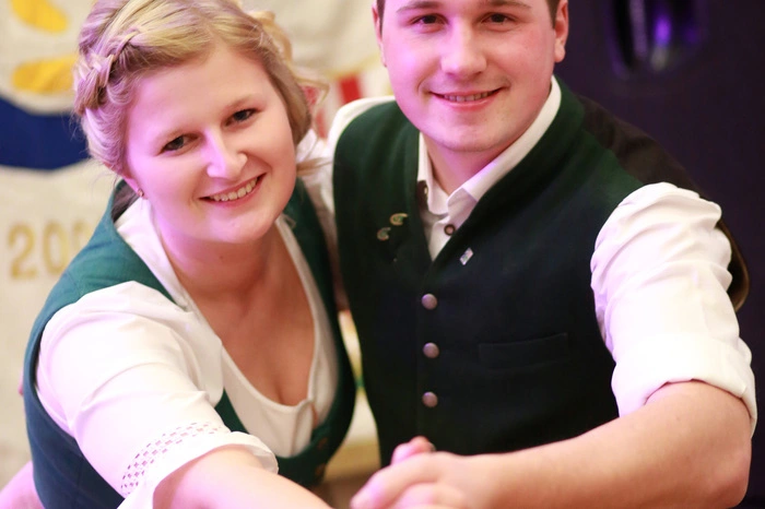 Gute Laune beim ersten Ball im neuen Jahr.