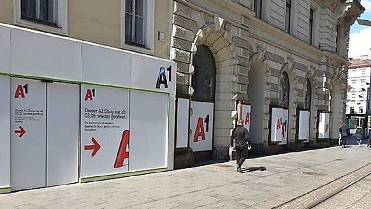 Auch wenn aktuell der A1-Shop das Rathaus belegt, die Flächen hat sich Red Bull gesichert