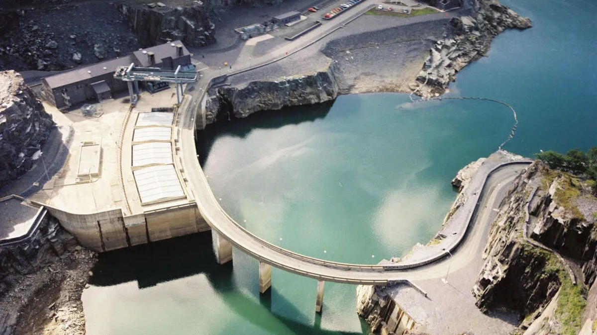Pumpspeicherkraftwerk Dinorwig in Llanberis, Nordwales, UK