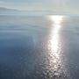 Dünne Eisschicht über der Adria im Golf von Treist