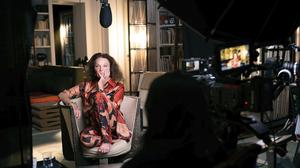 Designerin Diane von Fürstenberg bei den Dreharbeiten zur Doku 