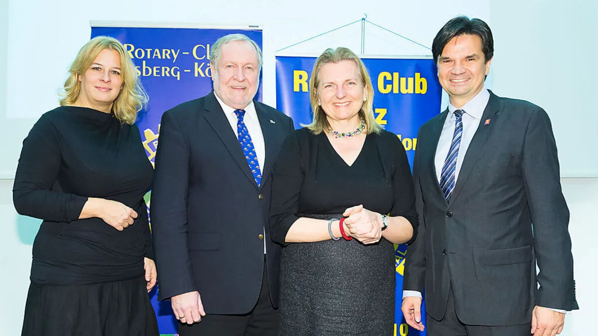 Nahost-Expertin Karin Kneissl zu Gast bei Rotary Club
