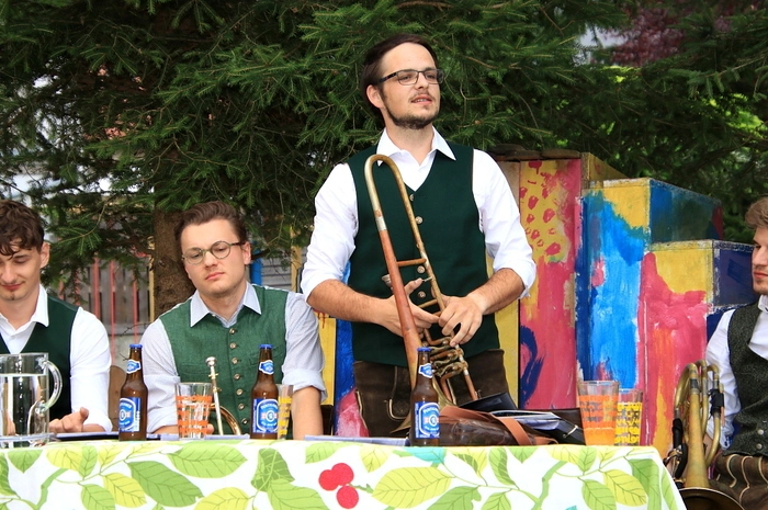 Die sechs Mannsbilder vom "Stubalmblech" sorgten mit ihren schmissigen, stimmungsvollen Stückl'n für beste Stimmung.