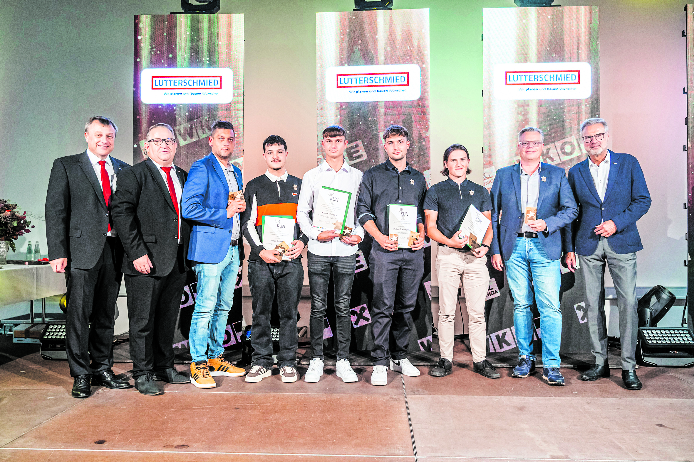 Die neuen Stars of Styria bei Lutterschmied Bau