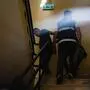 Der Vater bei der Festnahme