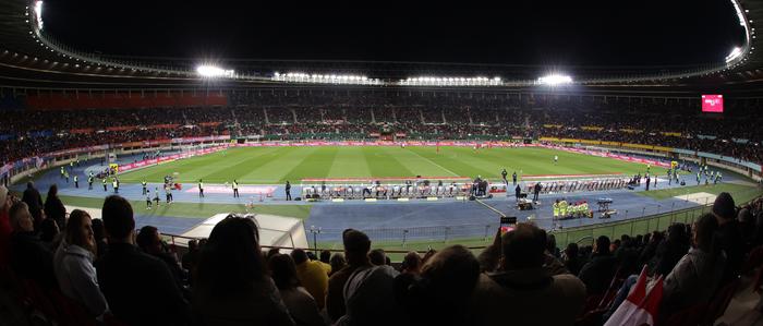 Derzeit der Fußballstandort Nummer eins: das Wiener Happel-Stadion