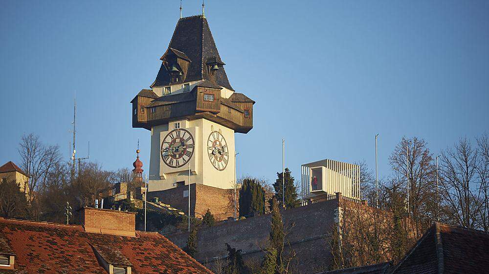 Vom Schlossberg aus ergibt sich ein völlig neuer Blick auf die Stadt, wenn man bereit ist, eine Stunde lang einfach nur hinzuschauen