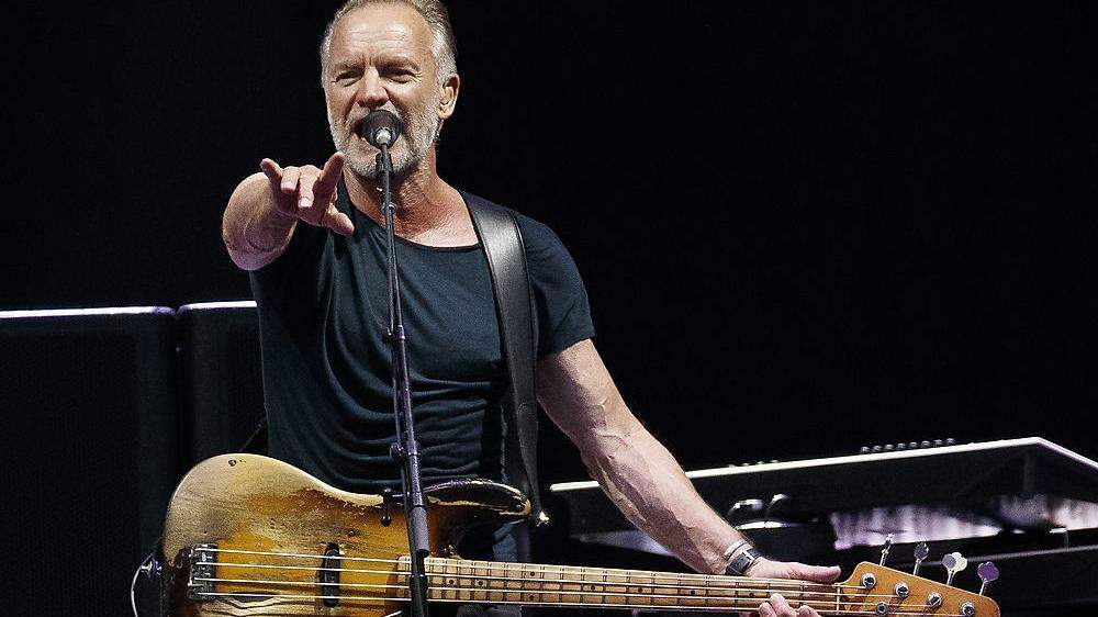 Sting bei seinem jüngsten Auftritt in Graz