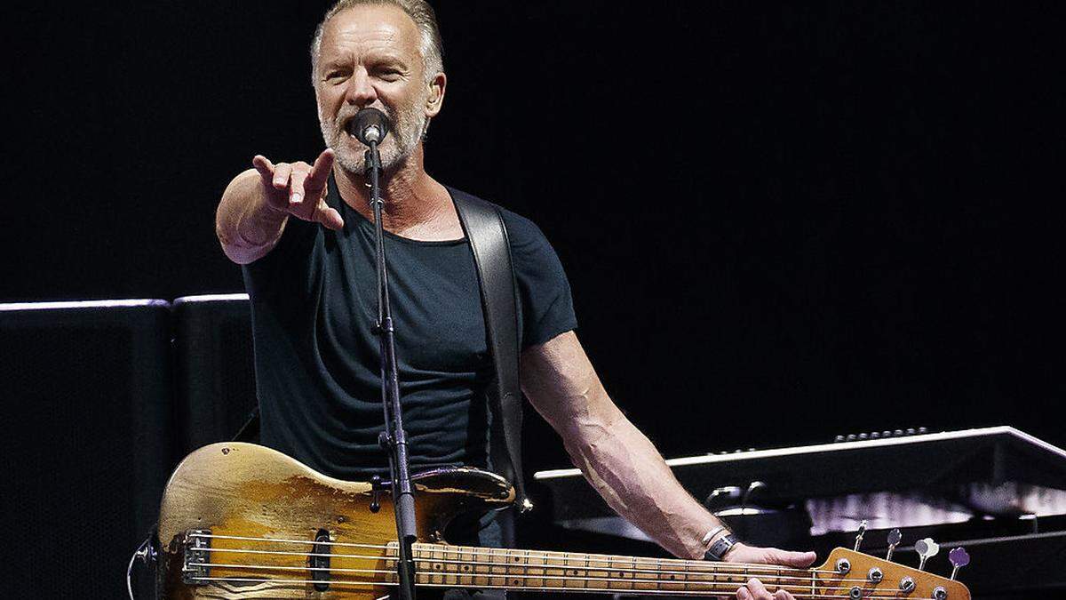 Sting bei seinem jüngsten Auftritt in Graz