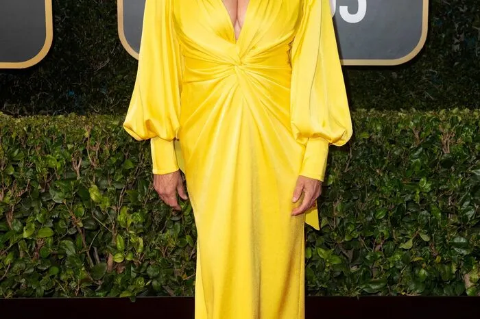 Ganz in Gelb erschien Hollywoodstar Jamie Lee Curtis