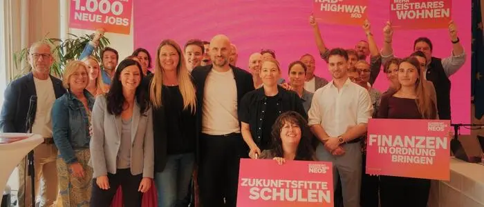 Die Neos haben für die Gemeinderatswahl in Klagenfurt elf Listenplätze vergeben