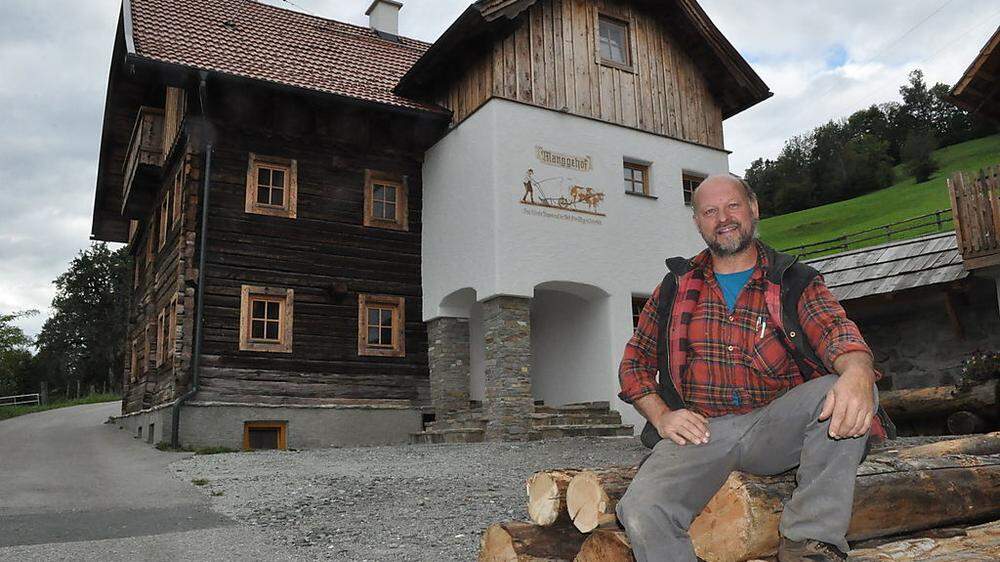 Im April 2012 hat Ernst Thaler den Manggehof gekauft und seitdem jede freie Minute daran gearbeitet