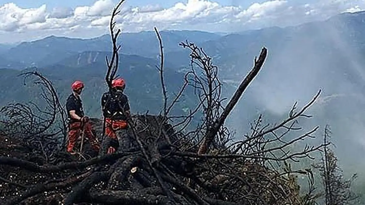 Einsatz an der Almmauer