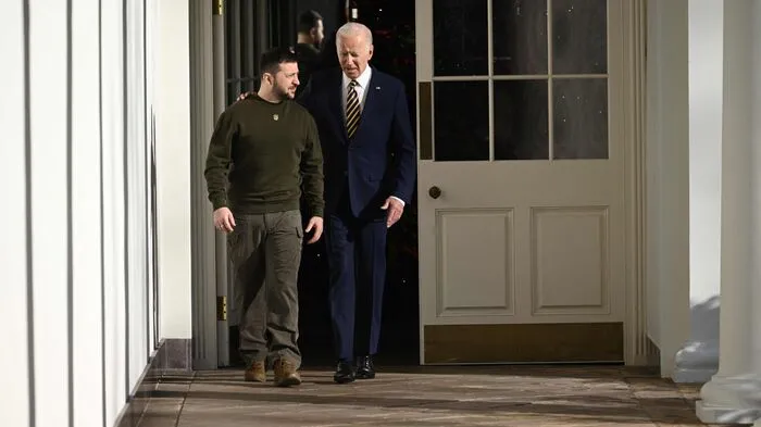 Bilder vom Treffen des ukrainischen Präsidenten Wolodymyr Selenskyj mit US-Präsident Joe Biden