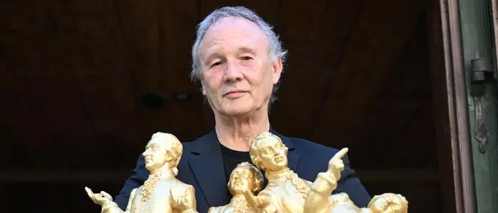 Ottmar Hörl mit den Mini-Mozarts 