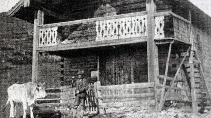 Die Kapelle ab 1860. 1917 wurde sie durch einenBlitzschlag vollkommen zerstört.