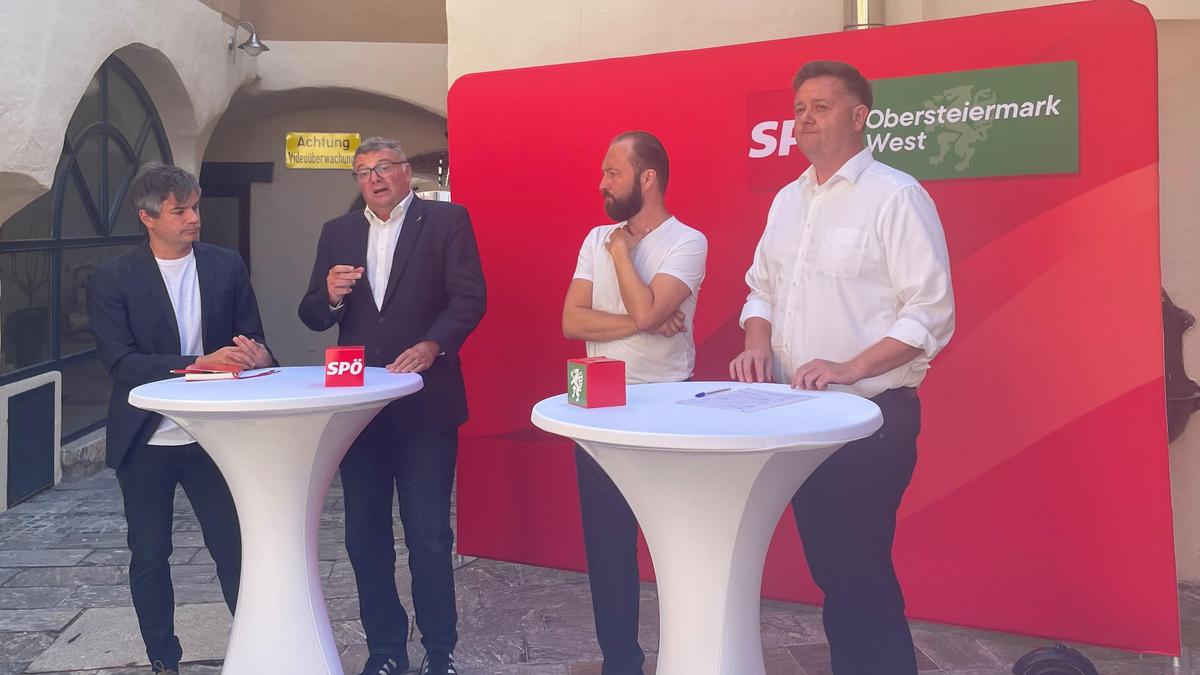 Wahlkampf in Judenburg: Moitzi, Leichtfried, Lercher und Lindner