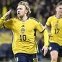 Emil Forsberg traf für die Schweden.