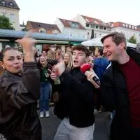 Partystimmung am Benediktinermarkt
