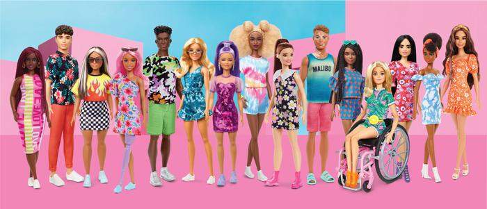 Barbie im Rollstuhl, Ken mit Pigmentstörung - Menschen sollen sich in den Puppen wiederfinden können