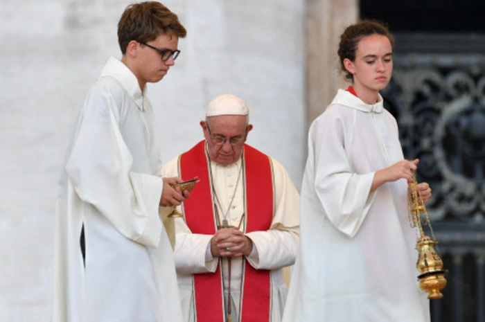Höhepunkt des Ministrantentreffens war am Dienstagabend eine Sonderaudienz mit Papst Franziskus auf dem Petersplatz.