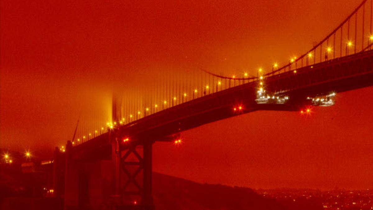 Auch in der Nähe von San Francisco brennt es